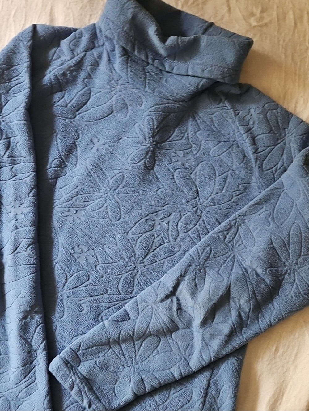 Black Diamond Blue Turtleneck Fleece - Vintage Quality